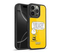 Head Case Designs Officially Licensed Peanuts Happiness Charlie Brown Gel Armour Case [Military Grade Protection] Compatible With Apple iPhone 16 Pro