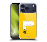 Head Case Designs Officially Licensed Peanuts Happiness Charlie Brown Gel Case [Military Grade Protection] Compatible with Apple iPhone 17 Pro Max and Compatible with MagSafe