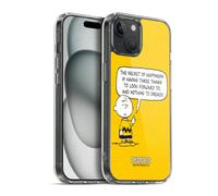 Head Case Designs Officially Licensed Peanuts Happiness Charlie Brown Gel Case [Military Grade Protection] Compatible with Apple iPhone 15 Plus and Compatible with MagSafe