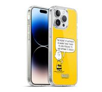 Head Case Designs Officially Licensed Peanuts Happiness Charlie Brown Gel Case [Military Grade Protection] Compatible with Apple iPhone 14 Pro Max and Compatible with MagSafe