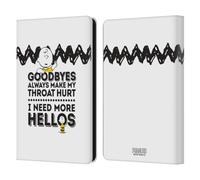 Head Case Designs Officially Licensed Peanuts Hellos Charlie Brown Leather Wallet Case Compatible With Amazon Kindle Paperwhite 6