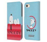 Head Case Designs Officially Licensed Peanuts House Snoopy Deco Dreams Leather Book Wallet Case Cover Compatible With Apple iPhone 7/8 / SE 2020 & 2022