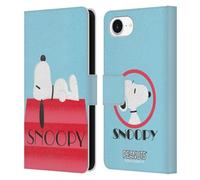 Head Case Designs Officially Licensed Peanuts House Snoopy Deco Dreams Leather Wallet Case Compatible With Apple iPhone 16e / iPhone 17e