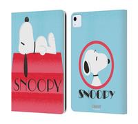 Head Case Designs Officially Licensed Peanuts House Snoopy Deco Dreams Leather Wallet Case Compatible With Apple iPad Air 11 2020/2022/2024/2025