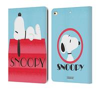 Head Case Designs Officially Licensed Peanuts House Snoopy Deco Dreams Leather Wallet Case Compatible With Apple iPad 9.7 2017 / iPad 9.7 2018