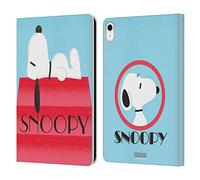Head Case Designs Officially Licensed Peanuts House Snoopy Deco Dreams Leather Wallet Case Compatible With Apple iPad 10.9 2022/2025