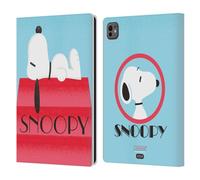 Head Case Designs Officially Licensed Peanuts House Snoopy Deco Dreams Leather Wallet Case Compatible With Apple iPad Pro 11 M4 2024