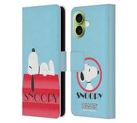 Head Case Designs Officially Licensed Peanuts House Snoopy Deco Dreams Leather Wallet Case Compatible With Apple iPhone 17