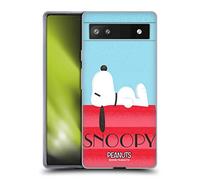 Head Case Designs Officially Licensed Peanuts House Snoopy Deco Dreams Soft Gel Case Compatible With Google Pixel 6a