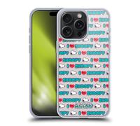 Head Case Designs Officially Licensed Peanuts I Love Pattern Snoopy Boardwalk Airbrush Gel Case [Military Grade Protection] Compatible With Apple iPhone 15 Pro Max