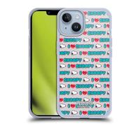 Head Case Designs Officially Licensed Peanuts I Love Pattern Snoopy Boardwalk Airbrush Gel Case [Military Grade Protection] Compatible With Apple iPhone 14