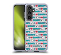 Head Case Designs Officially Licensed Peanuts I Love Pattern Snoopy Boardwalk Airbrush Gel Case [Military Grade Protection] Compatible with Samsung Galaxy S24 FE and Compatible with MagSafe