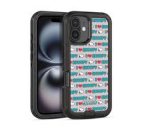 Head Case Designs Officially Licensed Peanuts I Love Pattern Snoopy Boardwalk Airbrush Ultra-Armoured Shockproof Case [Military Grade Protection] Compatible With Apple iPhone 16