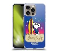 Head Case Designs Officially Licensed Peanuts Joe Cool Surf Snoopy Boardwalk Airbrush Gel Case [Military Grade Protection] Compatible with Apple iPhone 16 Pro Max and Compatible with MagSafe