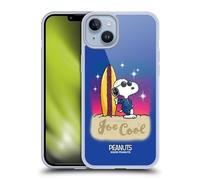 Head Case Designs Officially Licensed Peanuts Joe Cool Surf Snoopy Boardwalk Airbrush Gel Case [Military Grade Protection] Compatible With Apple iPhone 14 Plus