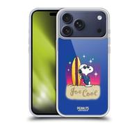 Head Case Designs Officially Licensed Peanuts Joe Cool Surf Snoopy Boardwalk Airbrush Gel Case [Military Grade Protection] Compatible With Apple iPhone 17 Pro Max