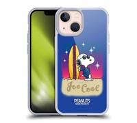 Head Case Designs Officially Licensed Peanuts Joe Cool Surf Snoopy Boardwalk Airbrush Gel Case [Military Grade Protection] Compatible With Apple iPhone 13 Mini