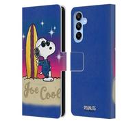 Head Case Designs Officially Licensed Peanuts Joe Cool Surf Snoopy Boardwalk Airbrush Leather Wallet Case Compatible With Samsung Galaxy A16 5G