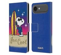 Head Case Designs Officially Licensed Peanuts Joe Cool Surf Snoopy Boardwalk Airbrush Leather Wallet Case Compatible With Apple iPhone 17 Air