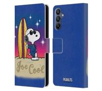 Head Case Designs Officially Licensed Peanuts Joe Cool Surf Snoopy Boardwalk Airbrush Leather Wallet Case Compatible With Samsung Galaxy A15