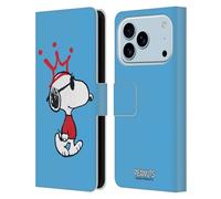 Head Case Designs Officially Licensed Peanuts Joe Cool The Many Faces Of Snoopy Leather Wallet Case Compatible With Apple iPhone 17 Pro