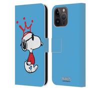 Head Case Designs Officially Licensed Peanuts Joe Cool The Many Faces Of Snoopy Leather Wallet Case Compatible With Apple iPhone 15 Pro Max