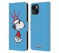 Head Case Designs Officially Licensed Peanuts Joe Cool The Many Faces Of Snoopy Leather Wallet Case Compatible With Apple iPhone 15