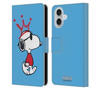 Head Case Designs Officially Licensed Peanuts Joe Cool The Many Faces Of Snoopy Leather Wallet Case Compatible With Apple iPhone 16
