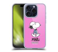 Head Case Designs Officially Licensed Peanuts Joe Preppy The Many Faces Of Snoopy Gel Case [Military Grade Protection] Compatible with Apple iPhone 15 Pro and Compatible with MagSafe
