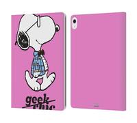 Head Case Designs Officially Licensed Peanuts Joe Preppy The Many Faces Of Snoopy Leather Wallet Case Compatible With Apple iPad Air 13 2024/2025