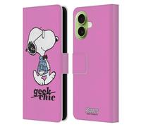 Head Case Designs Officially Licensed Peanuts Joe Preppy The Many Faces Of Snoopy Leather Wallet Case Compatible With Apple iPhone 17