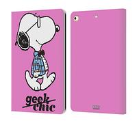 Head Case Designs Officially Licensed Peanuts Joe Preppy The Many Faces Of Snoopy Leather Wallet Case Compatible With Apple iPad 9.7 2017 / iPad 9.7 2018