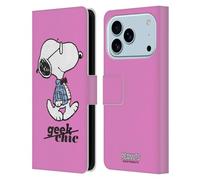 Head Case Designs Officially Licensed Peanuts Joe Preppy The Many Faces Of Snoopy Leather Wallet Case Compatible With Apple iPhone 17 Pro