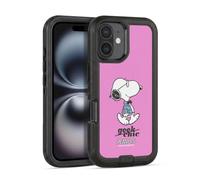 Head Case Designs Officially Licensed Peanuts Joe Preppy The Many Faces Of Snoopy Ultra-Armoured Shockproof Case [Military Grade Protection] Compatible With Apple iPhone 16