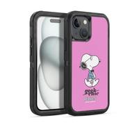 Head Case Designs Officially Licensed Peanuts Joe Preppy The Many Faces Of Snoopy Ultra-Armoured Shockproof Case [Military Grade Protection] Compatible With Apple iPhone 15