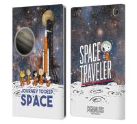 Head Case Designs Officially Licensed Peanuts Journey to Deep Space Secrets Of Apollo 10 Leather Wallet Case Compatible With Amazon Fire Max 11 2023