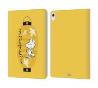 Head Case Designs Officially Licensed Peanuts Lantern 2 Oriental Snoopy Leather Wallet Case Compatible With Apple iPad Air 13 2024/2025