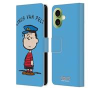 Head Case Designs Officially Licensed Peanuts Linus van Pelt Characters Leather Wallet Case Compatible With Apple iPhone 17