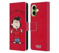 Head Case Designs Officially Licensed Peanuts Lucy van Pelt Characters Leather Wallet Case Compatible With Apple iPhone 17