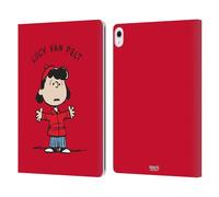 Head Case Designs Officially Licensed Peanuts Lucy van Pelt Characters Leather Wallet Case Compatible With Apple iPad Air 13 2024/2025