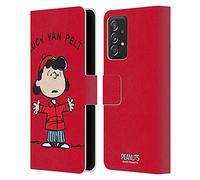 Head Case Designs Officially Licensed Peanuts Lucy van Pelt Characters Leather Wallet Case Compatible With Samsung Galaxy A53 5G (2022)