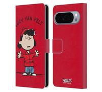 Head Case Designs Officially Licensed Peanuts Lucy van Pelt Characters Leather Wallet Case Compatible With Google Pixel 10 Pro XL