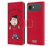 Head Case Designs Officially Licensed Peanuts Lucy van Pelt Characters Leather Wallet Case Compatible With Apple iPhone 17 Air