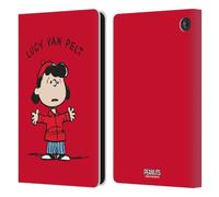 Head Case Designs Officially Licensed Peanuts Lucy van Pelt Characters Leather Wallet Case Compatible With Amazon Fire 7 2022
