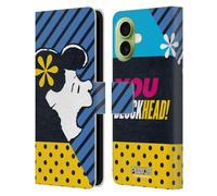 Head Case Designs Officially Licensed Peanuts Lucy van Pelt Halfs And Laughs Leather Wallet Case Compatible With Apple iPhone 17