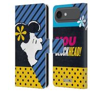 Head Case Designs Officially Licensed Peanuts Lucy van Pelt Halfs And Laughs Leather Wallet Case Compatible With Apple iPhone 17 Air