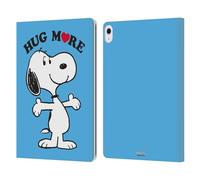 Head Case Designs Officially Licensed Peanuts More Snoopy Hug Leather Wallet Case Compatible With Apple iPad Air 13 2024/2025