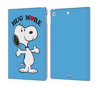 Head Case Designs Officially Licensed Peanuts More Snoopy Hug Leather Wallet Case Compatible With Apple iPad 10.2 2019/2020/2021