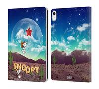 Head Case Designs Officially Licensed Peanuts Nebula Fly Balloon Snoopy Space Cowboy Leather Wallet Case Compatible With Apple iPad 10.9 2022/2025
