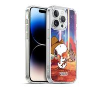 Head Case Designs Officially Licensed Peanuts Nebula Horse Riding Snoopy Space Cowboy Gel Case [Military Grade Protection] Compatible with Apple iPhone 14 Pro and Compatible with MagSafe